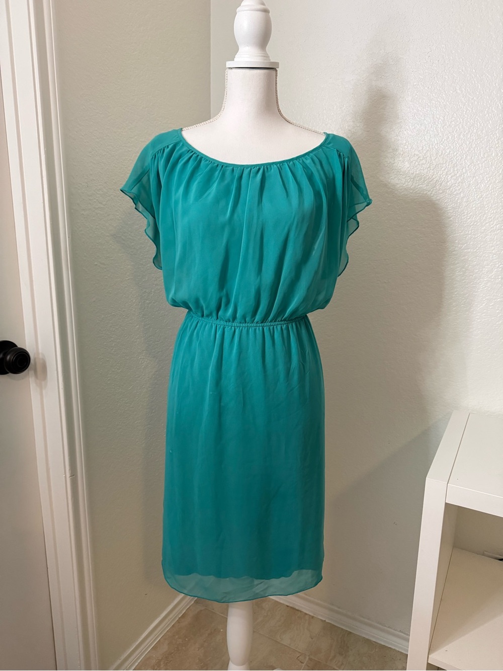 Enfocus Studio Teal Elastic-Waist Dress
